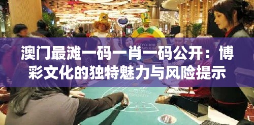 澳门最滩一码一肖一码公开：博彩文化的独特魅力与风险提示