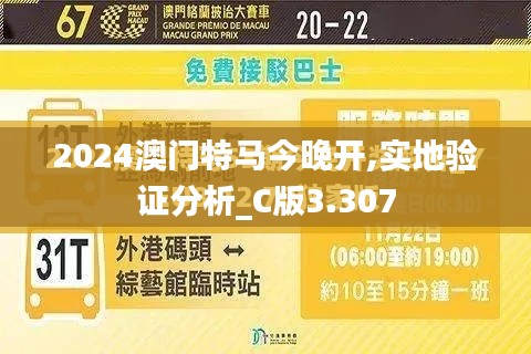 2024澳门特马今晚开,实地验证分析_C版3.307