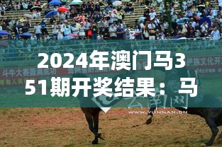 2024年澳门马351期开奖结果：马赛精彩瞬间，胜者为王的荣耀时刻