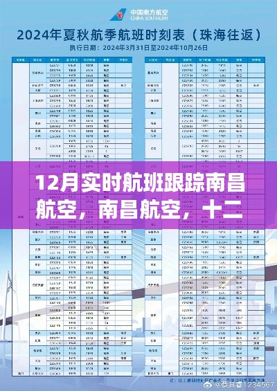 南昌航空十二月航班实时跟踪之旅，探寻飞翔背后的故事