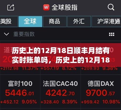 历史上的12月18日顺丰月结，实时账单的演变与成长之路
