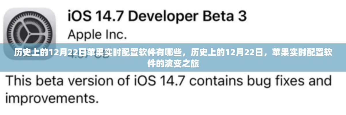 历史上的苹果实时配置软件演变之旅，聚焦十二月二十二日的发展里程碑