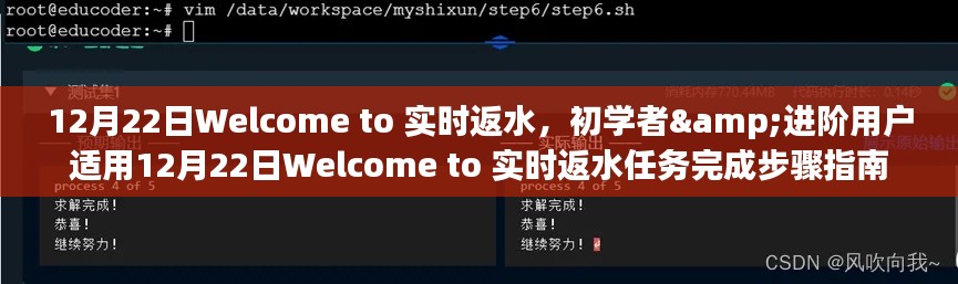 初学者与进阶用户适用的实时返水任务完成指南，12月22日欢迎指南