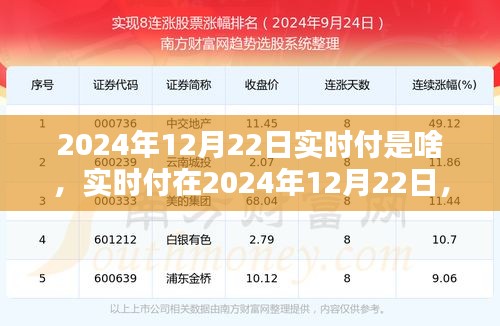 深度探讨实时付在2024年12月22日的价值与影响