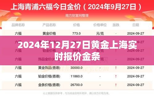 黄金上海实时报价金条（最新动态）