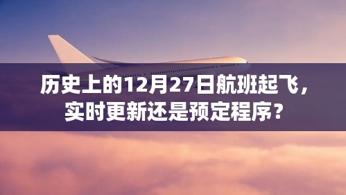 历史上的航班起飞，实时更新还是预定程序？