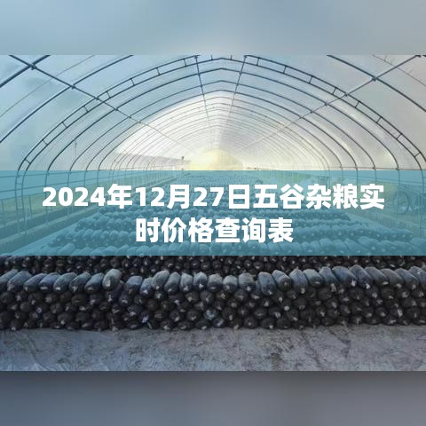 2024年五谷杂粮最新实时价格查询表公布