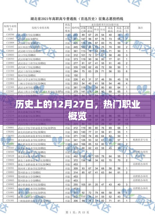 历史上的大事件，12月27日职业概览