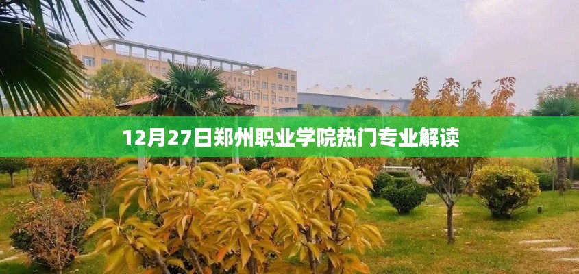 郑州职业学院热门专业解读，探寻行业趋势与就业前景