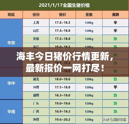 海丰今日猪价行情更新，最新报价一网打尽！