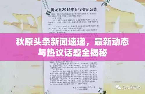 秋原头条新闻速递，最新动态与热议话题全揭秘
