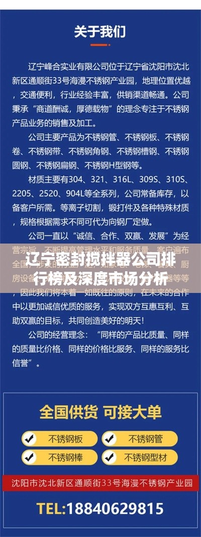 辽宁密封搅拌器公司排行榜及深度市场分析