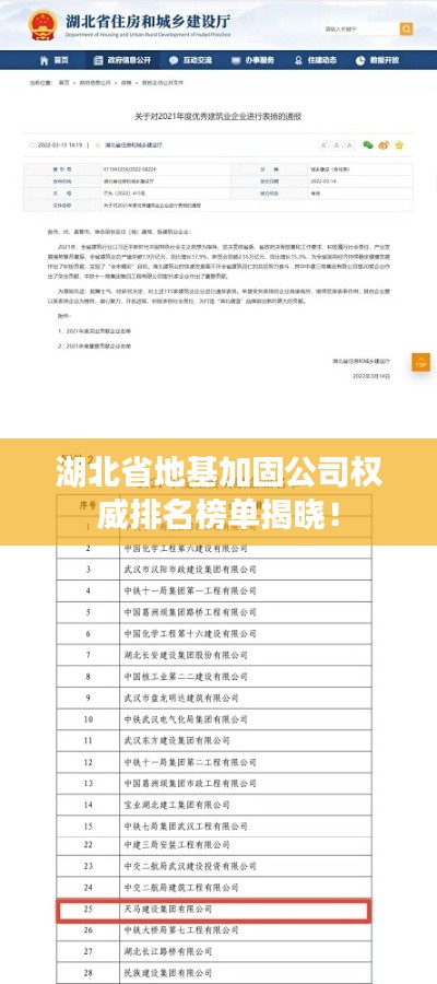 湖北省地基加固公司权威排名榜单揭晓！