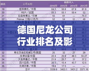 德国尼龙公司行业排名及影响力分析，揭秘其在行业中的地位与实力