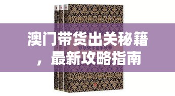 澳门带货出关秘籍，最新攻略指南